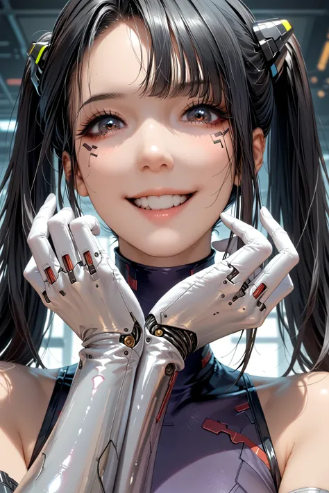  line
Copy Prompts
Top quality 、masterpiece、 ultra high definition cyberpunk background 、（Photo resolution ：1.4）I watched an ultra-high definition movie from below 、 black tights、Close-up of a girl&#39;s face、 white opera gloves upper body smile 1 person 、...