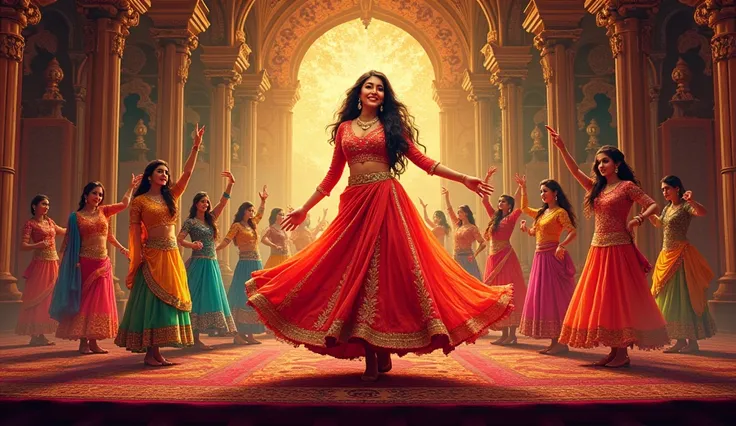 This image appears to be a promotional poster for song "Aaj Ei Raat," recreated by Ishan Mitra. The performers, led by a central figure, suggest a tamanna bhatia musical or dance performance.