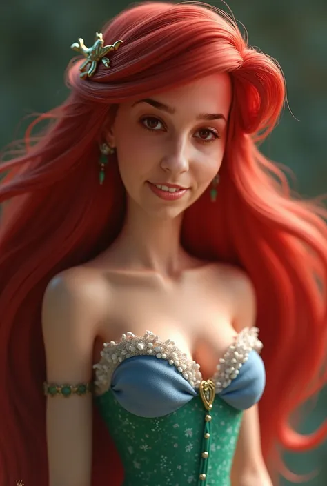 realistic beautiful detailed Disney princess like Ariel professor of humanities, naked, all furry, unshaved, detailed face, long eyelashes, detailed eyes, detailed lips, hyperrealistic, 8k, 3d render, cinematic lighting, vibrant colors, elegant, graceful p...