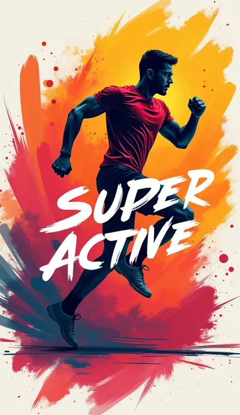 Inspirational wallpaper with the phrase super active