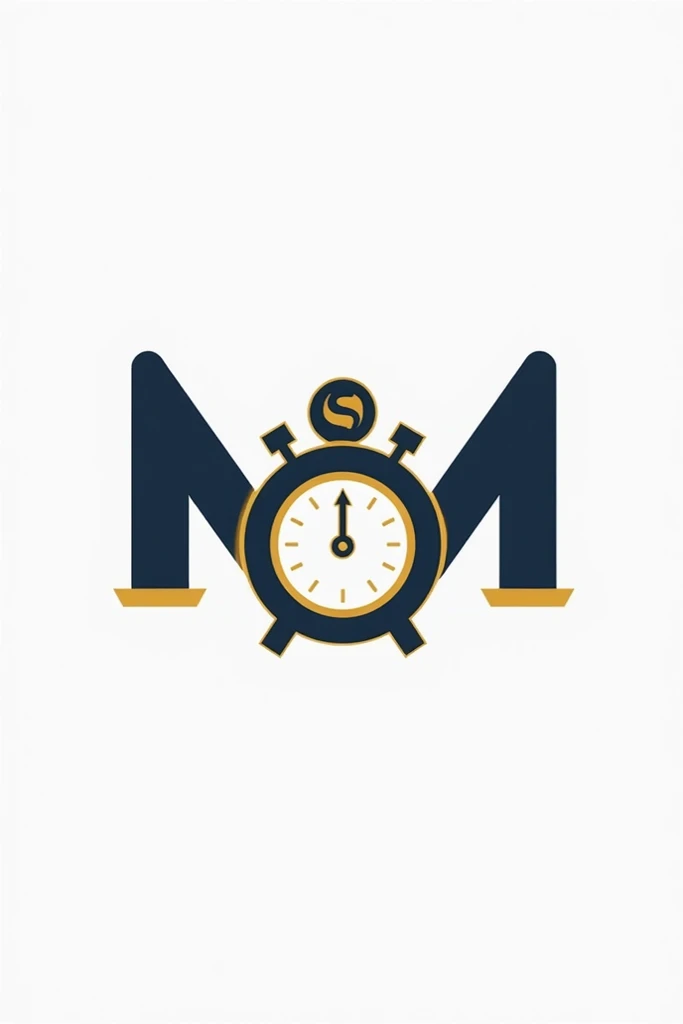 Design a modern and minimalistic logo for a YouTube channel named Minute to Millionaire focused on finance and investing. The logo should combine a clock or stopwatch with elements of financial growth, like an upward arrow or dollar sign. Use a professiona...