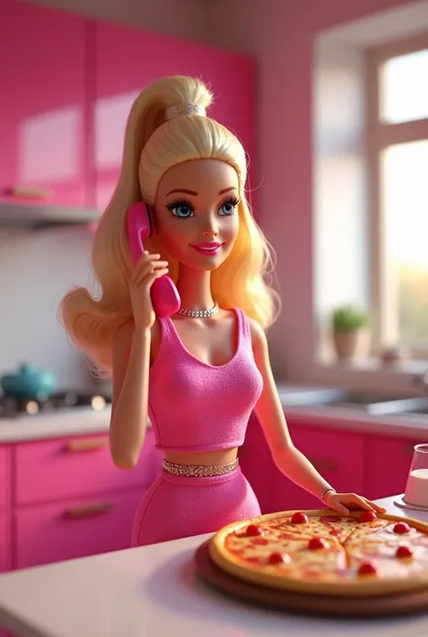 Barbie orders a pizza