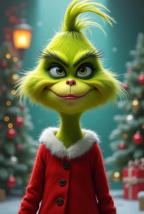 Fait un grinch femme bébé moins réaliste qui boude