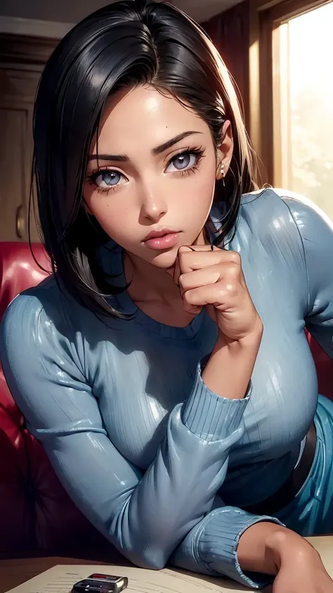 DIGITAL art, 4k, 3d final fantasy 7 remake 3d cgi, (((perfect detailed masterpiece)),(realistic anime ),(highly detailed), 4K, high resolution, (((Sexy twenty one year old))), baby face, extremely gorgeous (((AFRICAN AMERICA mixed latina))), ITACHI UCHIHA ...