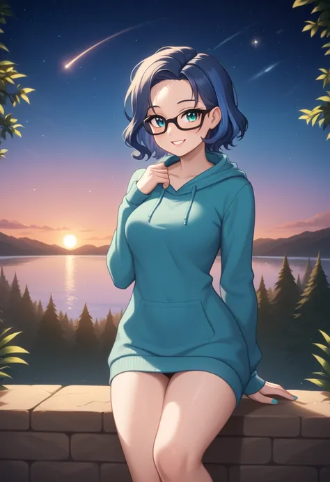 Mika-chan

【 situations 】
 Refreshing figure in nature
spells: "A calm and thoughtful girl standing by a serene forest lake, surrounded by tall green trees and a misty morning atmosphere. She is wearing a light green sweater and jeans, gazing at the water ...