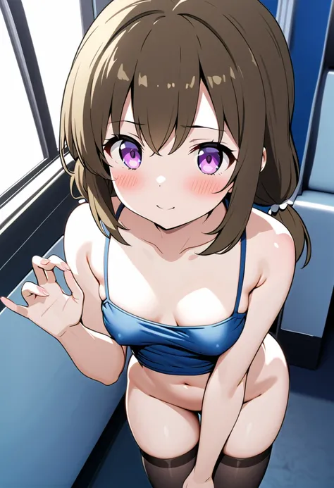 NSFW, 1girl, solo, masterpiece, best quality, 8K, unity 8k, 4K, HDR, 
      mahouka koukou no rettousei, mitsui honoka, honoka mitsui, (((loli))), ((short height)), (elementary school student), purple eyes, brown hair, medium hair, twintails, low twintails...