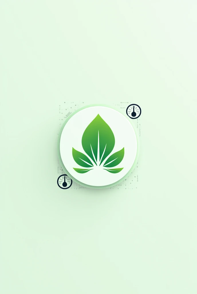 Now the logo of an application for a mobile phone for monitoring a plants health, temperature and humidity. 