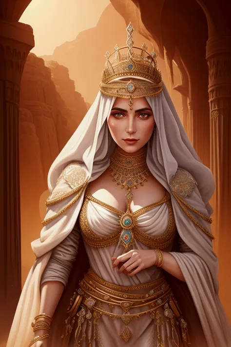 queen of the desert fantasy art illustration, highly detailed 4k
