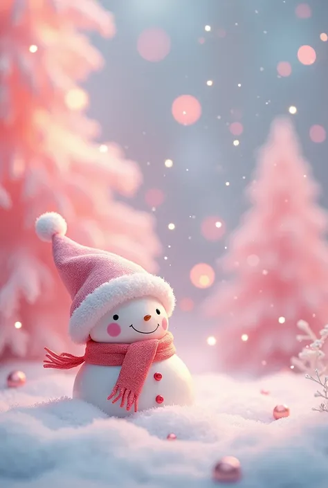 Christmas figure backgrounds for a contact lens company called Shalom Bonic with the light pink logo 