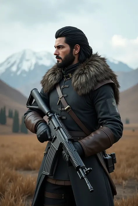 jon snow on pubg with gun in erangle clear 