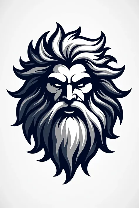 I want a logo design for my football club called Ege United, where only the head of Zeus appears.