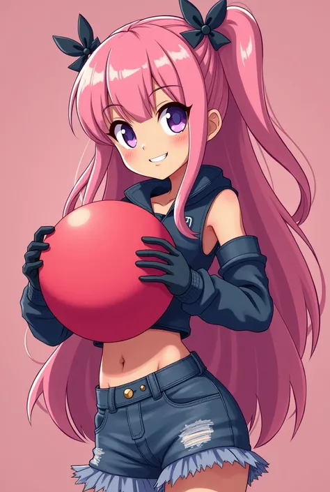 Melodie of Brawl Star pink-haired girl showing the anus 