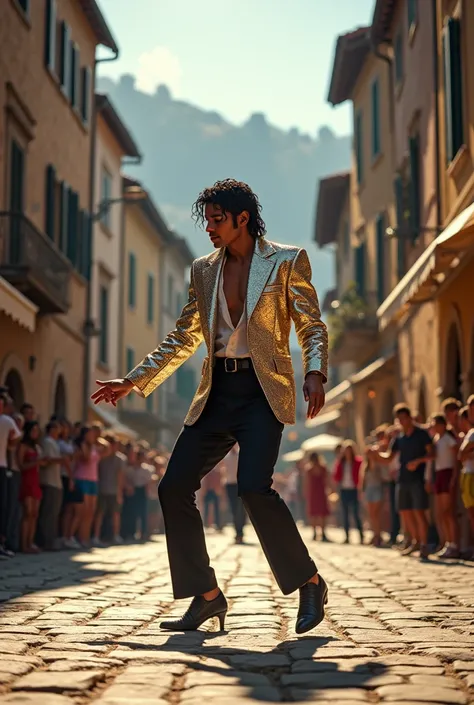 Michael Jackson in the town of Roccarainola 