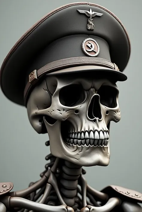 Skull with Soviet cap