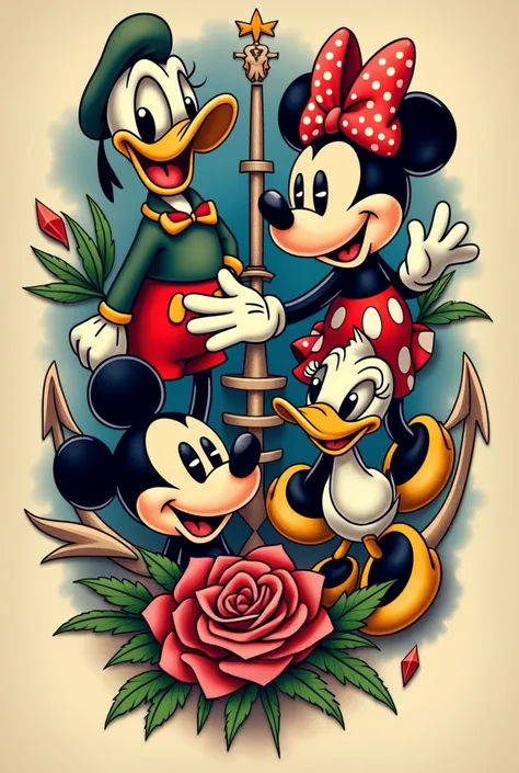 Old school tattoo disney