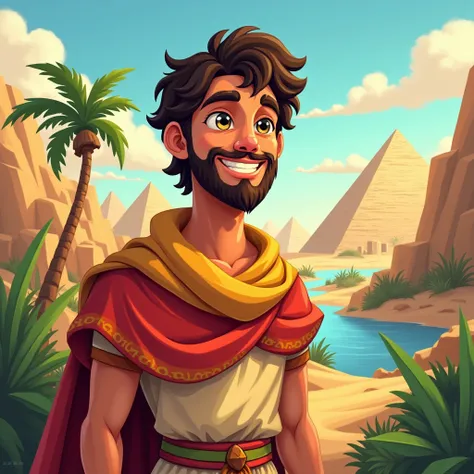 cartoon inspired by Joseph from Egypt in the Bible