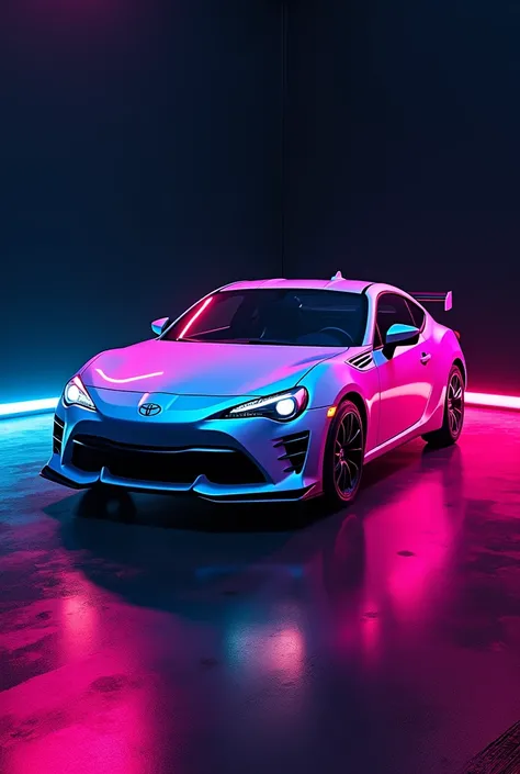 Toyota GT 86 in neon color 