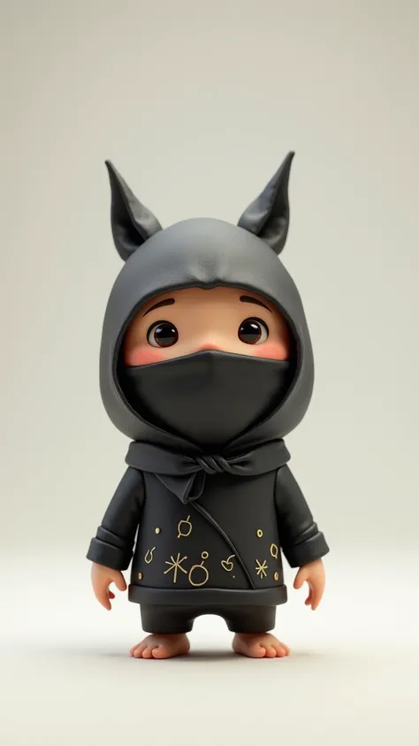 Cute Egg wearing ninja costume.