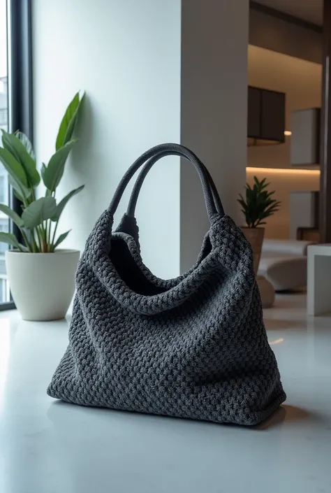 Luxury crochet handbag in future