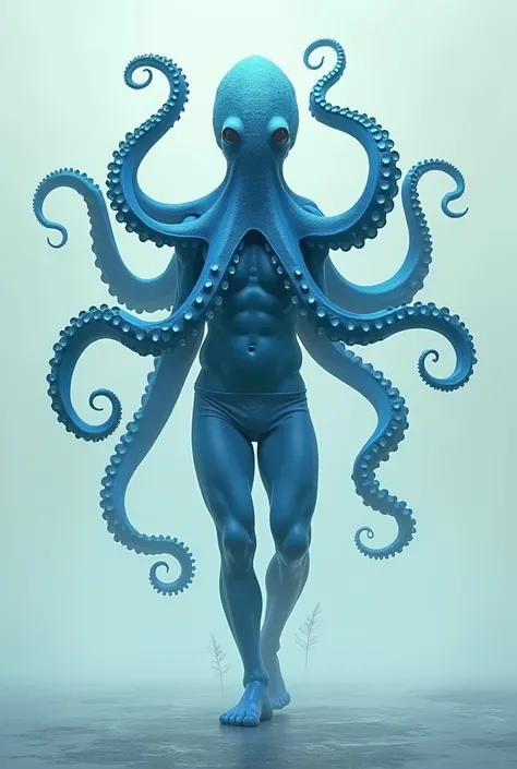 Blue octopus 
It worked on a single body with a man