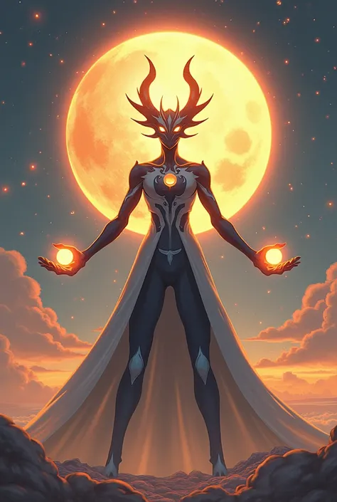 Necrozma holding the Sun and the Moon