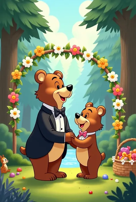 Yogi bear and bobo bear wedding 