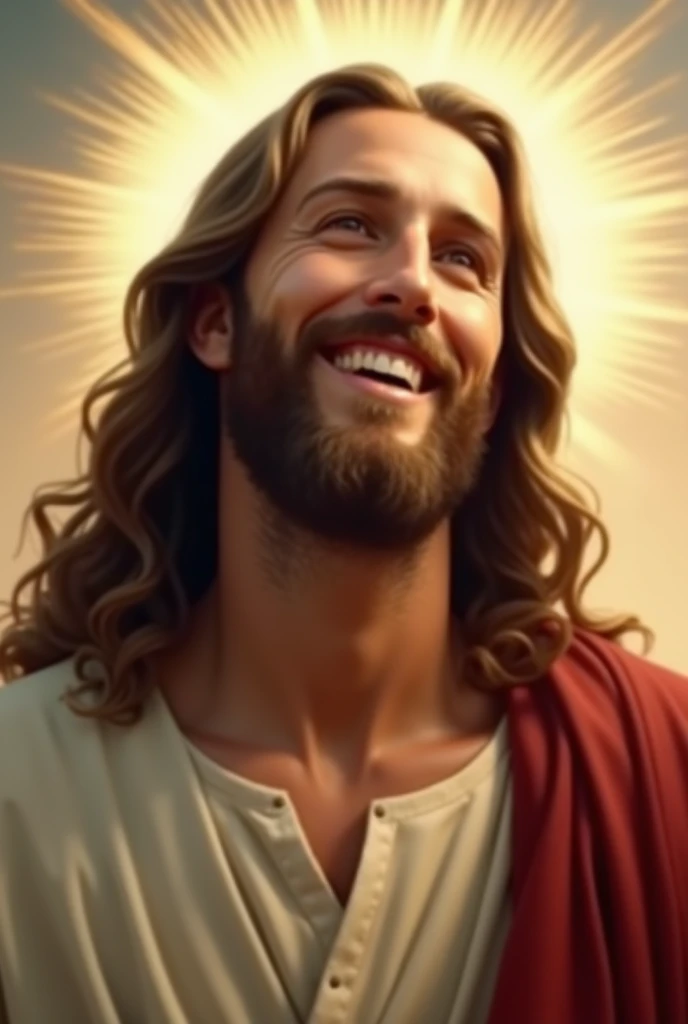 Jesus smiling