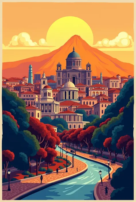 Yerevan city poster