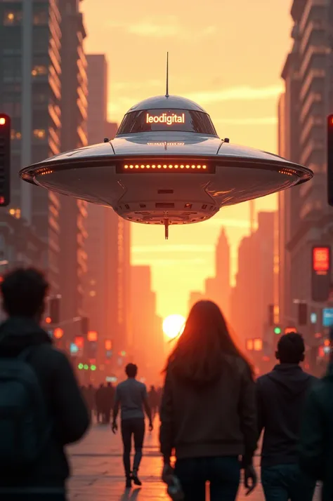 **Video Script: LEODIGITAL: Arrival from the Skies**nn**Scene 1: Opening Shot – The Skyline of a City**nn*Visuals*: A panoramic view of a bustling city as the sun sets, casting an orange hue over the high-rises.nn*Sound*: Soft, futuristic music builds a se...