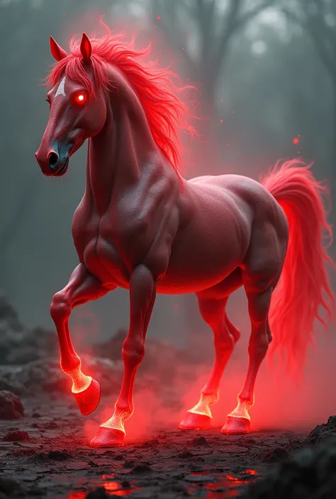 Supernatural horse from the blood element