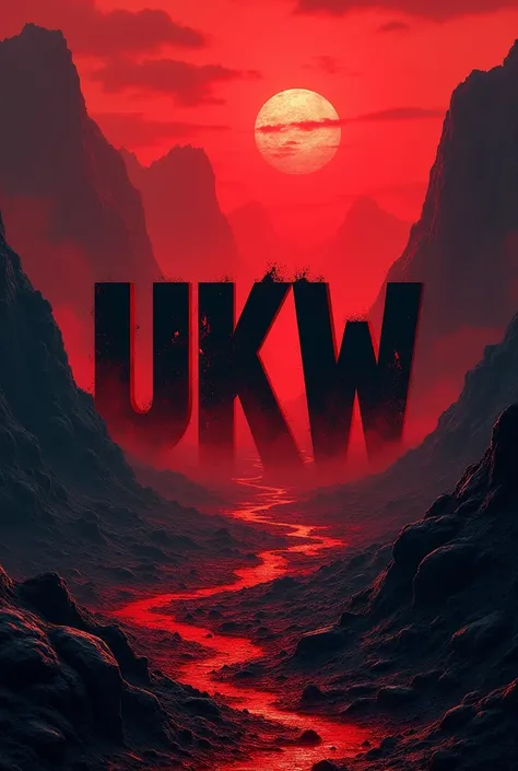 Logo,UKW letters,  Blood Earthquake, Chile