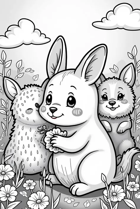  cute pictures for coloring book about animals