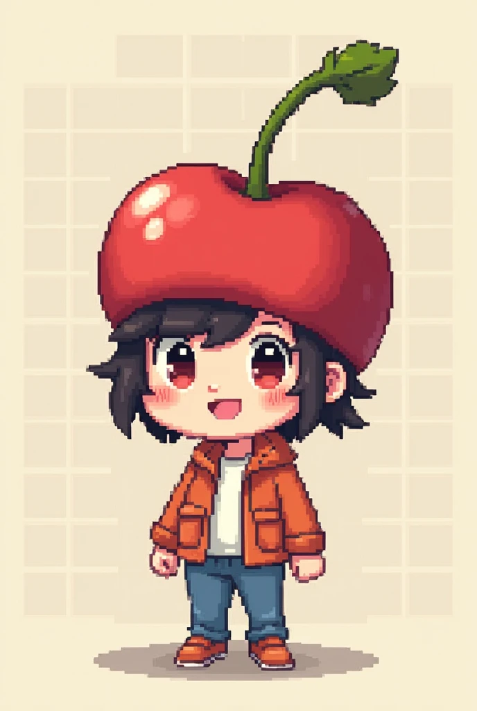  wearing a cherry hat game pixcel 