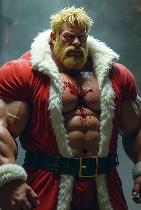 Incredible muscular hulk with blond hair
With the name GUI7306 WITH BLOOD ON THE CHEST dressed as Santa Claus 