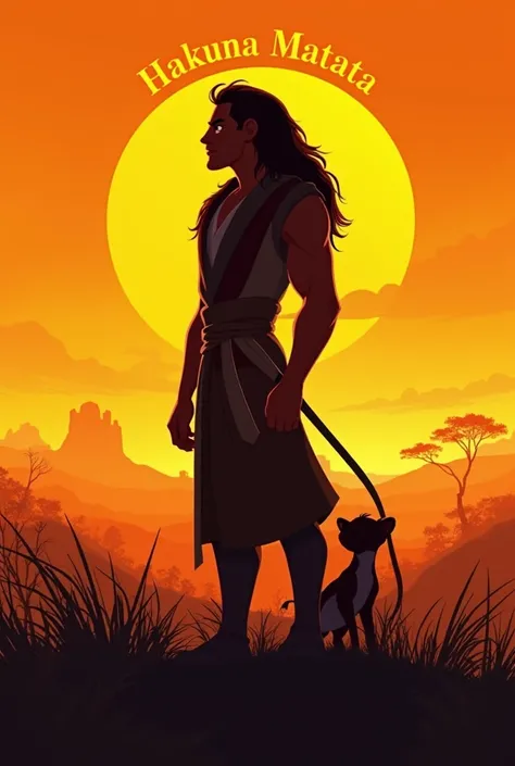 Rey Leon Hakuna Matata Silhouette