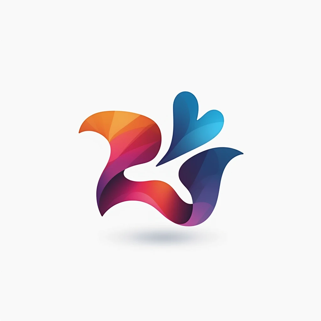 modern  creative logo for wallpaper site, no text, big image
