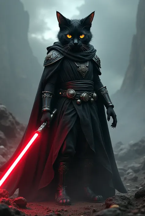 Human like ragdoll cat if it was a lord sith