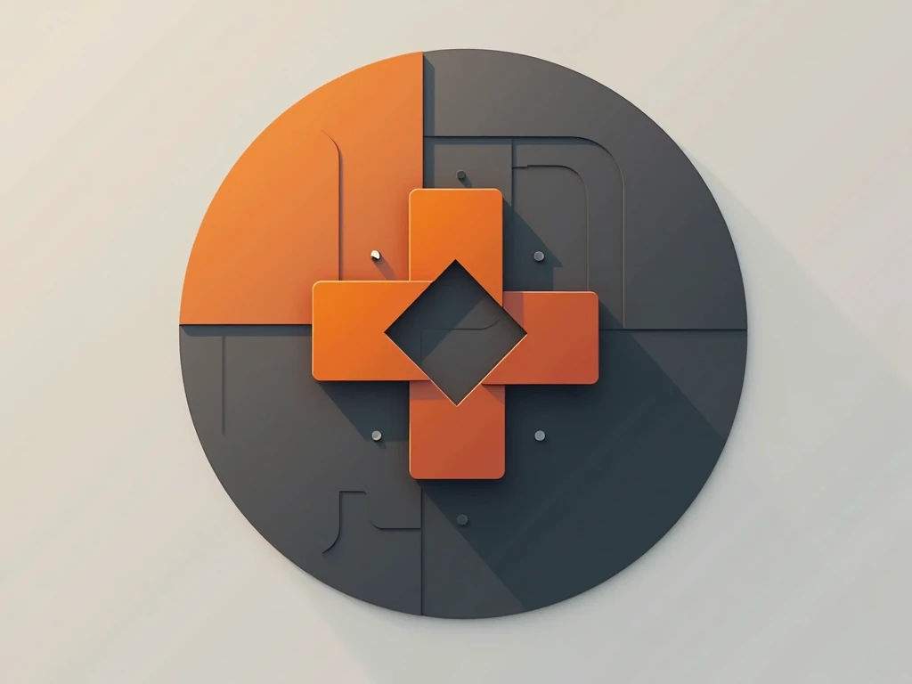 Company Logo Name Pixel Tech orange and gris Color Circular