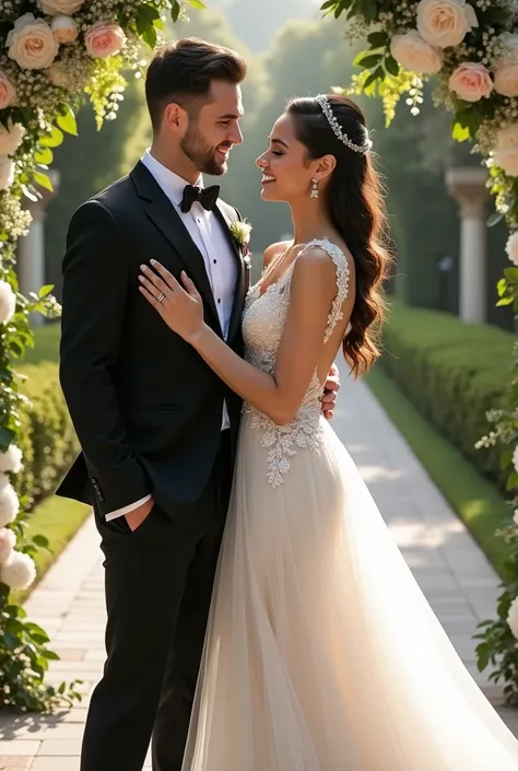 Wedding picture of Liam Payne and Kelsey Merritt