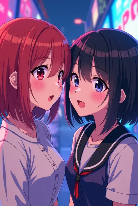 Profile picture of 2 of Megumi and Itadori in the colors of TV Girl 