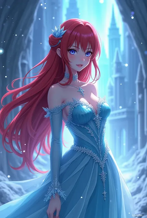 Rias gremory high school dxd as princesses Elsa from frozen 