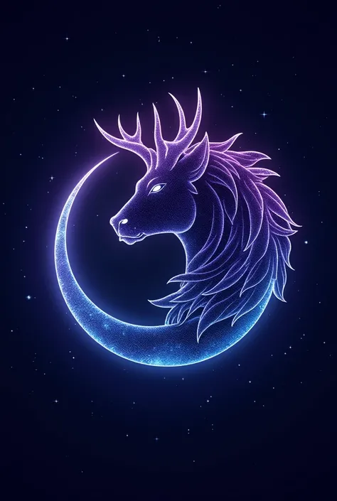  logo for the squad with the name in its logo Luminous Orions name must be complete and appropriate to its meaning,  Orion constellation theme ,  predominant colors purple and blue , for its logo is free 