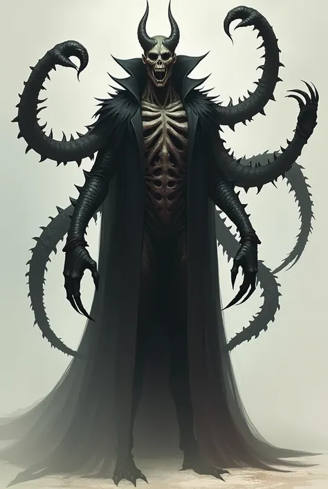 I want you to create the concept art of the vampire with this physiological description:

 They have a distinctive curve ,  moving mostly on six legs for improved agility .

 Some have eyes without eyelids , emitting dim light,  while others lack eyes but ...