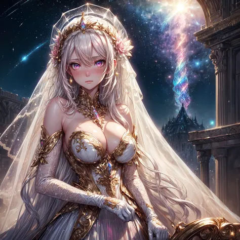 (anime girl, solo:1.5), beautiful gorgeous captivating cute adorable princess, (nose blush, blushing:1.5), (pink eyes:1.5) , (((hyper detail delicate beautiful eyes , big eyes, clear eyes, extremely detailed))), (soft thin lines:1.2, beautiful, young face,...