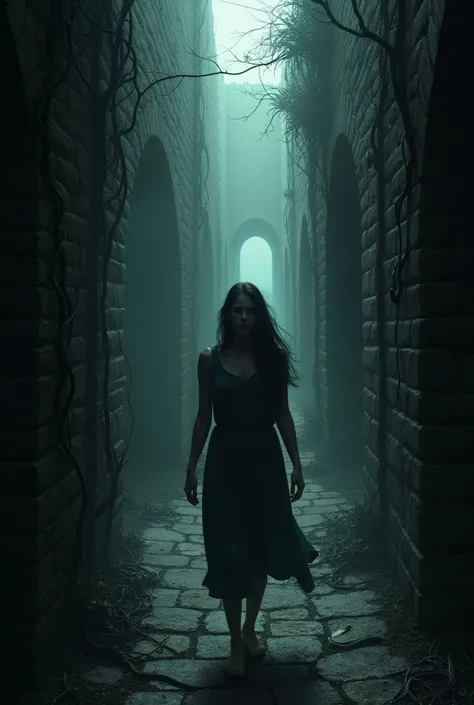 Woman in a Labyrinth. sombrio. terror. 