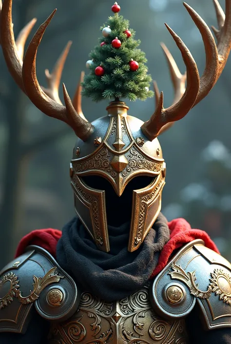 Christmas battle helmet