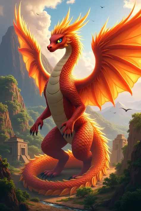 A legendary fire-type Pokémon that represents Latin America