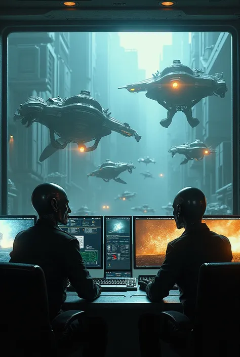 The Alien Officers Inside The Remote Military Complex Command Center  Could See On The Command Center Monitor Screens The Various Alien Sentient BioOrganism’s That Occupied The Enemy Alien Viper Attack Vehicles….