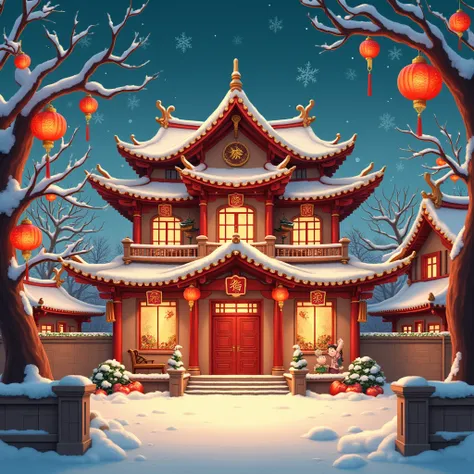 house,Christmas,Chinese New Year, masterpiece,Beauty,Important days