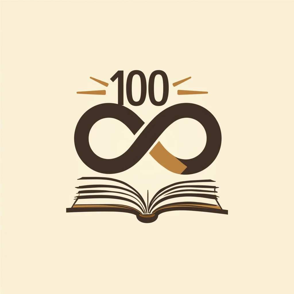 Logo of the Los Visionarios Marketing Group, Create a logo for Sengho Company’s 100th anniversary. The company has been a long-standing book retailer serving the people of Phuket. Incorporate the infinity symbol into the design as well.